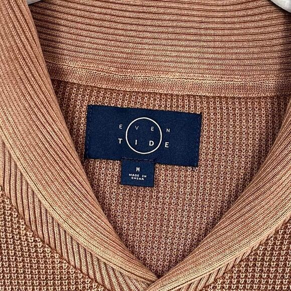 NWOT Even Tide Shawl Collar Tan Sweater Size M Pullover Stitch Fix - Picture 5 of 8